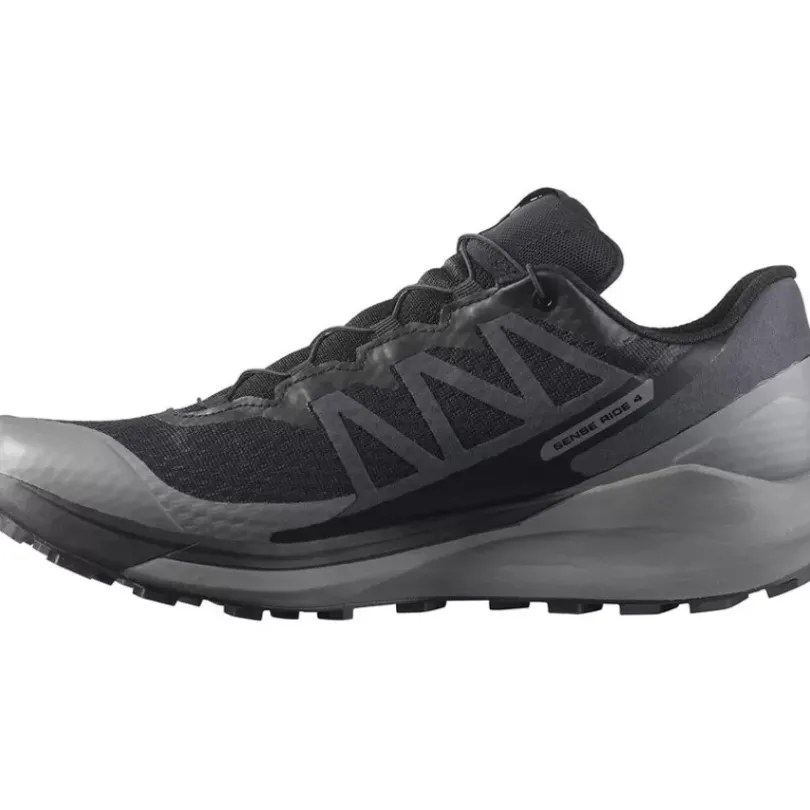 Footwear^Salomon Outlet – Sense Ride 4 Invisible Gtx Trail Running Shoe – Men'S Black/Quiet Shade/Black