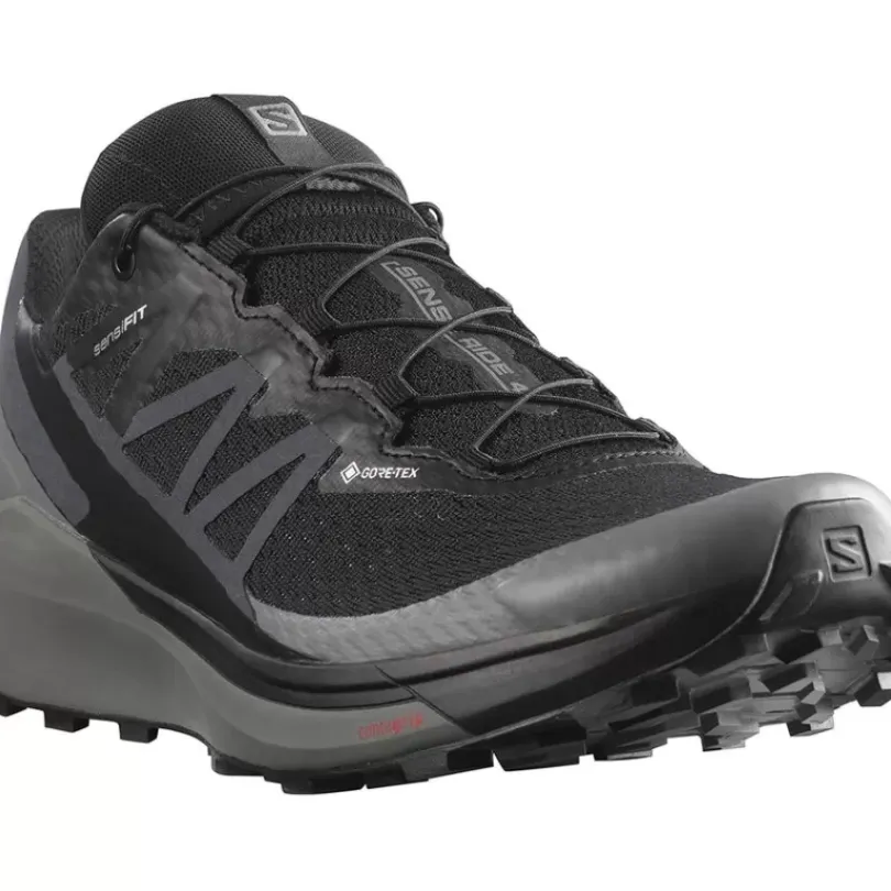 Footwear^Salomon Outlet – Sense Ride 4 Invisible Gtx Trail Running Shoe – Men'S Black/Quiet Shade/Black