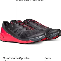 Footwear^Salomon Outlet – Sense Ride 4 Trail Running Shoe – Men'S Black/Goji Berry/Phantom|Black/Quiet Shade/Ebony|Pearl Blue/Ebony/Red Orange