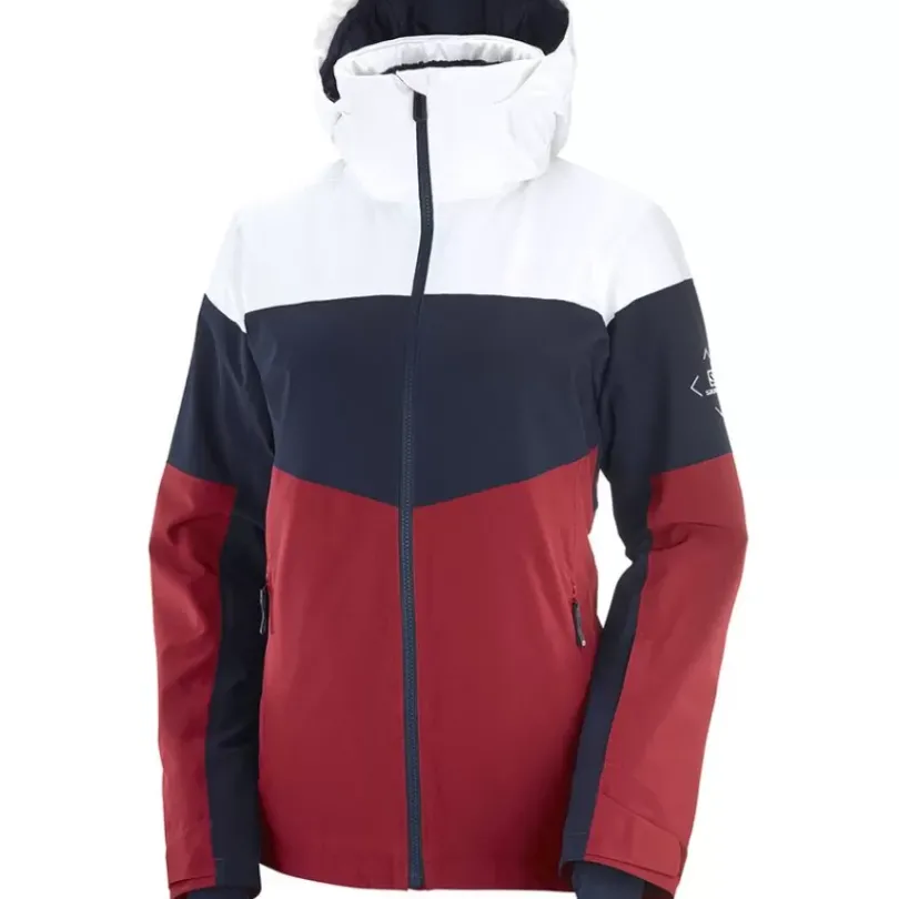 Clothing^Salomon Outlet – Slalom Jacket – Women'S Crystal Blue/White/Mallard Blue|Evening Primerose/White/Ebony|Red Chili/White/Night Sky|White/Ebony/Cumin