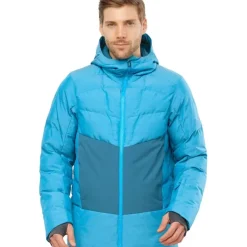 Clothing^Salomon Outlet – Snowshelter Jacket – Men'S Barrier Reef/Delphinium Blue/Heather|Black