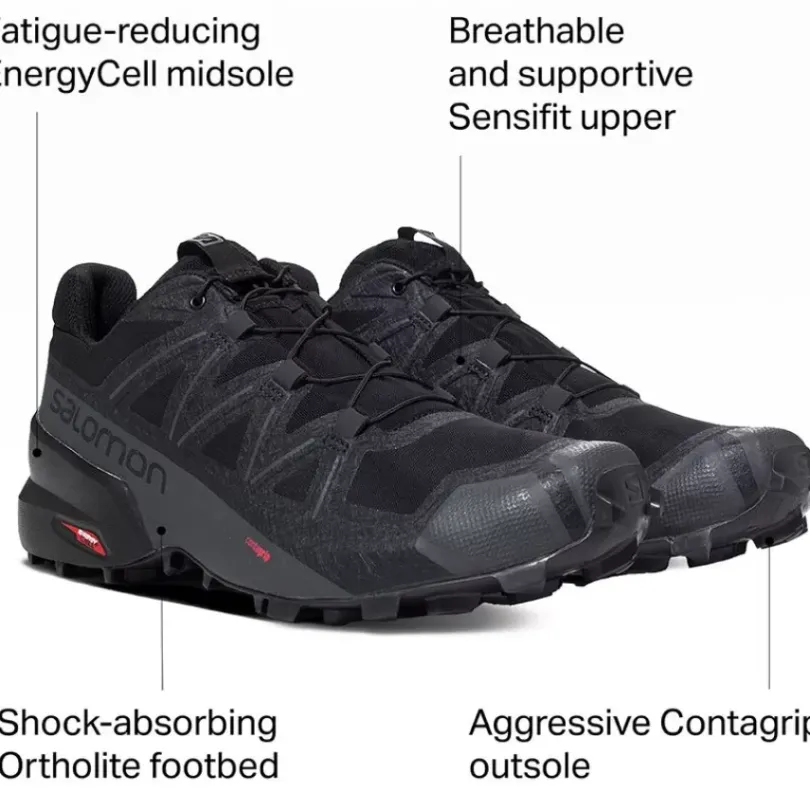 Footwear^Salomon Outlet – Speedcross 5 Trail Running Shoe – Men'S Crystal Teal/Barrier Reef/Golden Oak|Magnet/Black/Phantom|Grape Leaf/Black/Phantom|Black/Black/Phantom