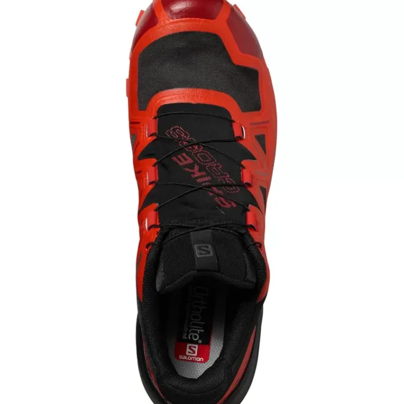 Footwear^Salomon Outlet – Spikecross 5 Gtx Trail Running Shoe – Men'S Black/Racing Red/Red Dahlia