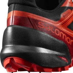Footwear^Salomon Outlet – Spikecross 5 Gtx Trail Running Shoe – Men'S Black/Racing Red/Red Dahlia