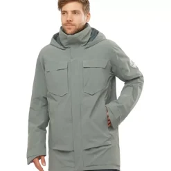 Clothing^Salomon Outlet – Stance Cargo Jacket – Men'S Sedona Sage/Heather