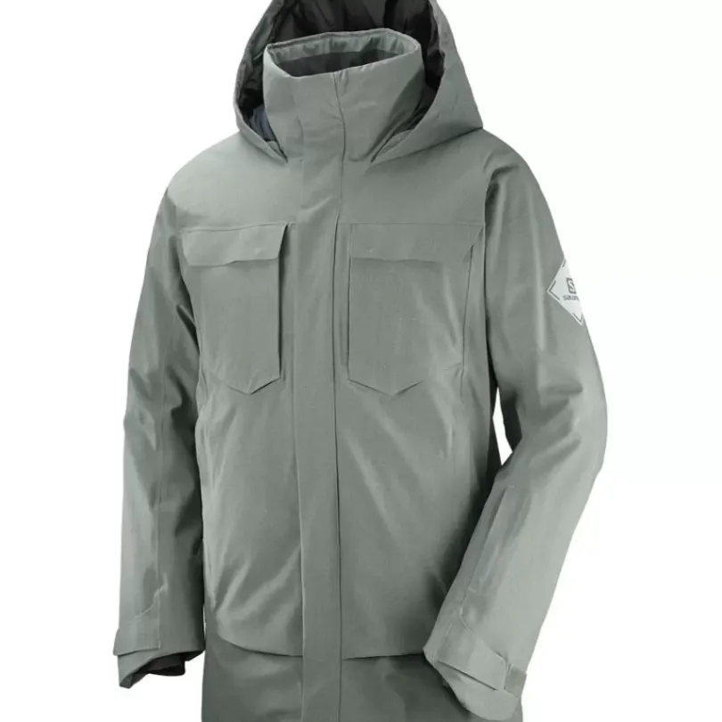 Clothing^Salomon Outlet – Stance Cargo Jacket – Men'S Sedona Sage/Heather