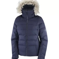 Clothing^Salomon Outlet – Stormcozy Jacket – Women'S Mallard Blue/Print/Ebony|Night Sky|Red Chili/Night Sky|White