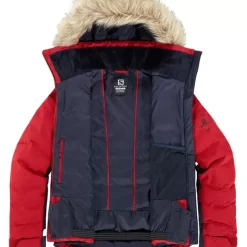 Clothing^Salomon Outlet – Stormcozy Jacket – Women'S Mallard Blue/Print/Ebony|Night Sky|Red Chili/Night Sky|White