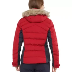 Clothing^Salomon Outlet – Stormcozy Jacket – Women'S Mallard Blue/Print/Ebony|Night Sky|Red Chili/Night Sky|White