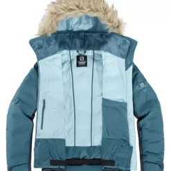 Clothing^Salomon Outlet – Stormcozy Jacket – Women'S Mallard Blue/Print/Ebony|Night Sky|Red Chili/Night Sky|White