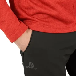 Clothing^Salomon Outlet – Transition Full-Zip Mid Fleece Jacket – Men'S Barrier Reef/Heather|Black/Heather|Goji Berry/Heather|Pacific/Heather