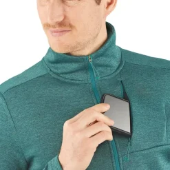 Clothing^Salomon Outlet – Transition Full-Zip Mid Fleece Jacket – Men'S Barrier Reef/Heather|Black/Heather|Goji Berry/Heather|Pacific/Heather