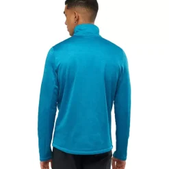 Clothing^Salomon Outlet – Transition Full-Zip Mid Fleece Jacket – Men'S Barrier Reef/Heather|Black/Heather|Goji Berry/Heather|Pacific/Heather