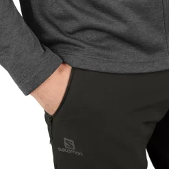 Clothing^Salomon Outlet – Transition Full-Zip Mid Fleece Jacket – Men'S Barrier Reef/Heather|Black/Heather|Goji Berry/Heather|Pacific/Heather