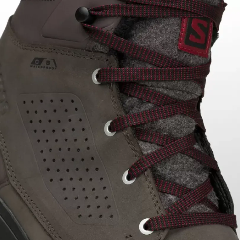 Footwear^Salomon Outlet – Utility Winter Cs Wp Boot – Men'S Shale/Black/Syrah