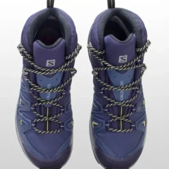 Footwear^Salomon Outlet – X Ultra 3 Mid Gtx Wide Hiking Boot – Women'S Crown Blue/Evening Blue/Sunny Lime