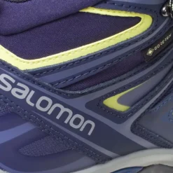 Footwear^Salomon Outlet – X Ultra 3 Mid Gtx Wide Hiking Boot – Women'S Crown Blue/Evening Blue/Sunny Lime