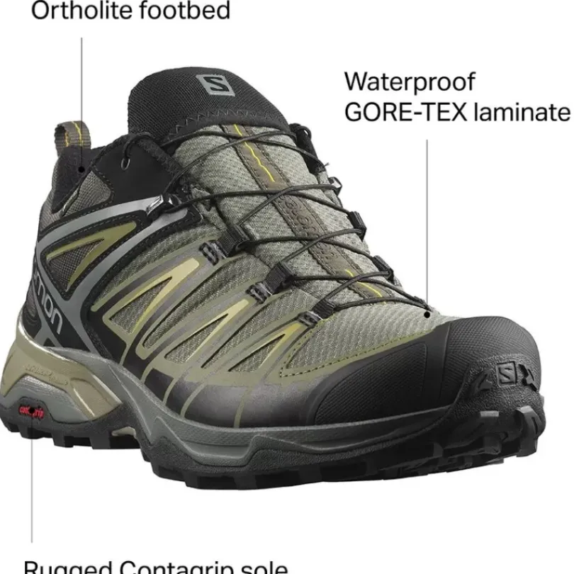 Footwear^Salomon Outlet – X Ultra 3 Gtx Hiking Shoe – Men'S Castor Gray/Beluga/Green Sulphur|Black/Magnet/Quiet Shade