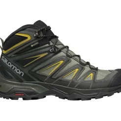 Footwear^Salomon Outlet – X Ultra 3 Mid Gtx Hiking Boot – Men'S Castor Gray/Black/Green Sulphur|Black/India Ink/Monument