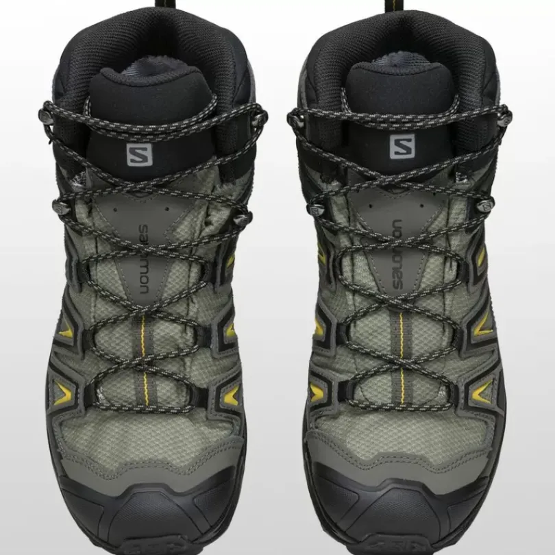 Footwear^Salomon Outlet – X Ultra 3 Mid Gtx Hiking Boot – Men'S Castor Gray/Black/Green Sulphur|Black/India Ink/Monument