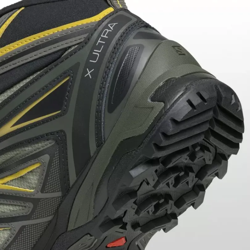 Footwear^Salomon Outlet – X Ultra 3 Mid Gtx Hiking Boot – Men'S Castor Gray/Black/Green Sulphur|Black/India Ink/Monument