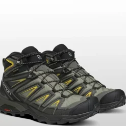 Footwear^Salomon Outlet – X Ultra 3 Mid Gtx Hiking Boot – Men'S Castor Gray/Black/Green Sulphur|Black/India Ink/Monument