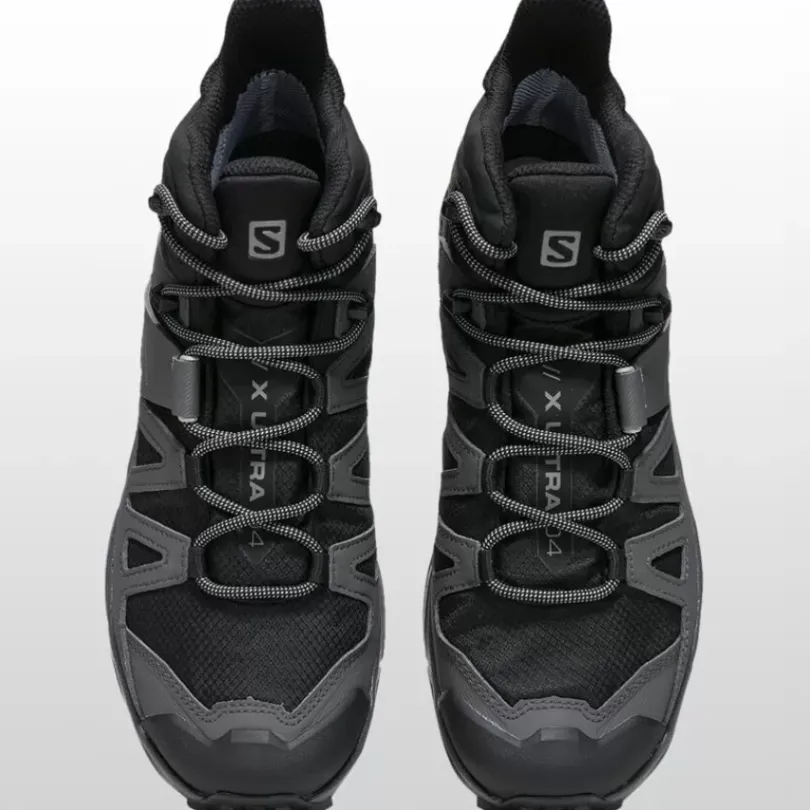 Footwear^Salomon Outlet – X Ultra 4 Mid Gtx Wide Hiking Shoe – Men'S Black/Magnet/Pearl Blue