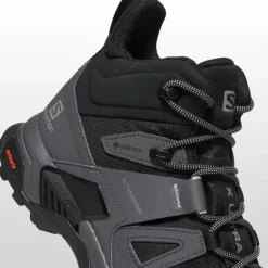 Footwear^Salomon Outlet – X Ultra 4 Mid Gtx Wide Hiking Shoe – Men'S Black/Magnet/Pearl Blue