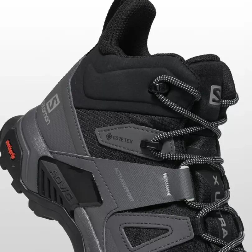 Footwear^Salomon Outlet – X Ultra 4 Mid Gtx Wide Hiking Shoe – Men'S Black/Magnet/Pearl Blue