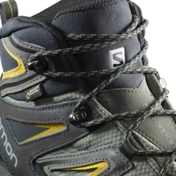 Footwear^Salomon Outlet – X Ultra 3 Mid Gtx Wide Hiking Boot – Men'S Castor Gray/Black/Green Sulphur|Black/India Ink/Monument
