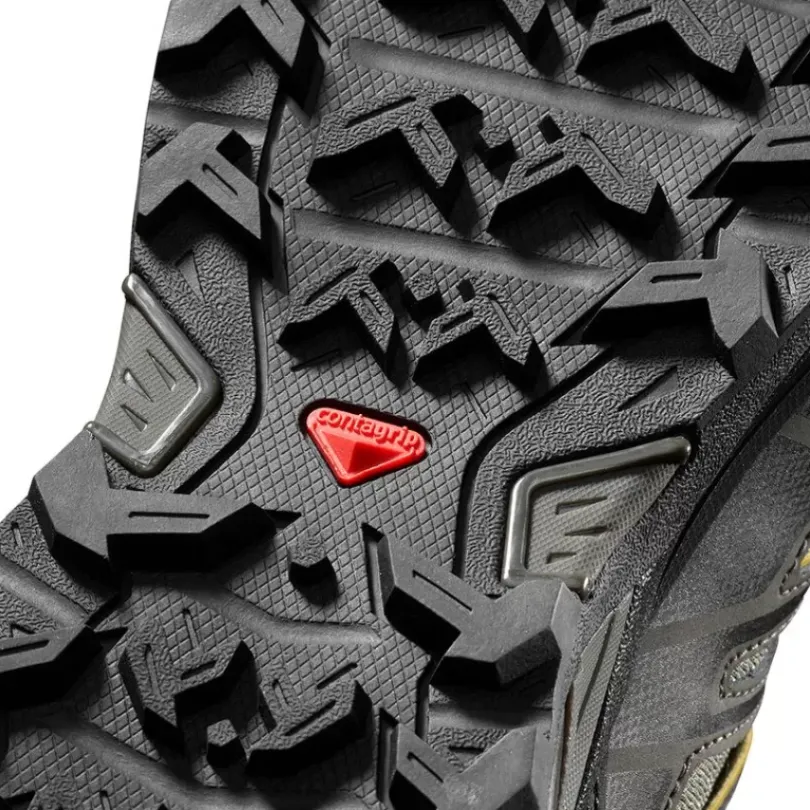 Footwear^Salomon Outlet – X Ultra 3 Mid Gtx Wide Hiking Boot – Men'S Castor Gray/Black/Green Sulphur|Black/India Ink/Monument