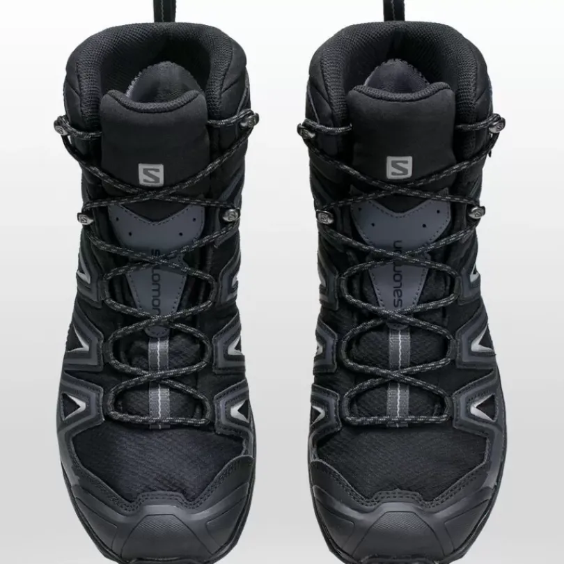 Footwear^Salomon Outlet – X Ultra 3 Mid Gtx Wide Hiking Boot – Men'S Castor Gray/Black/Green Sulphur|Black/India Ink/Monument