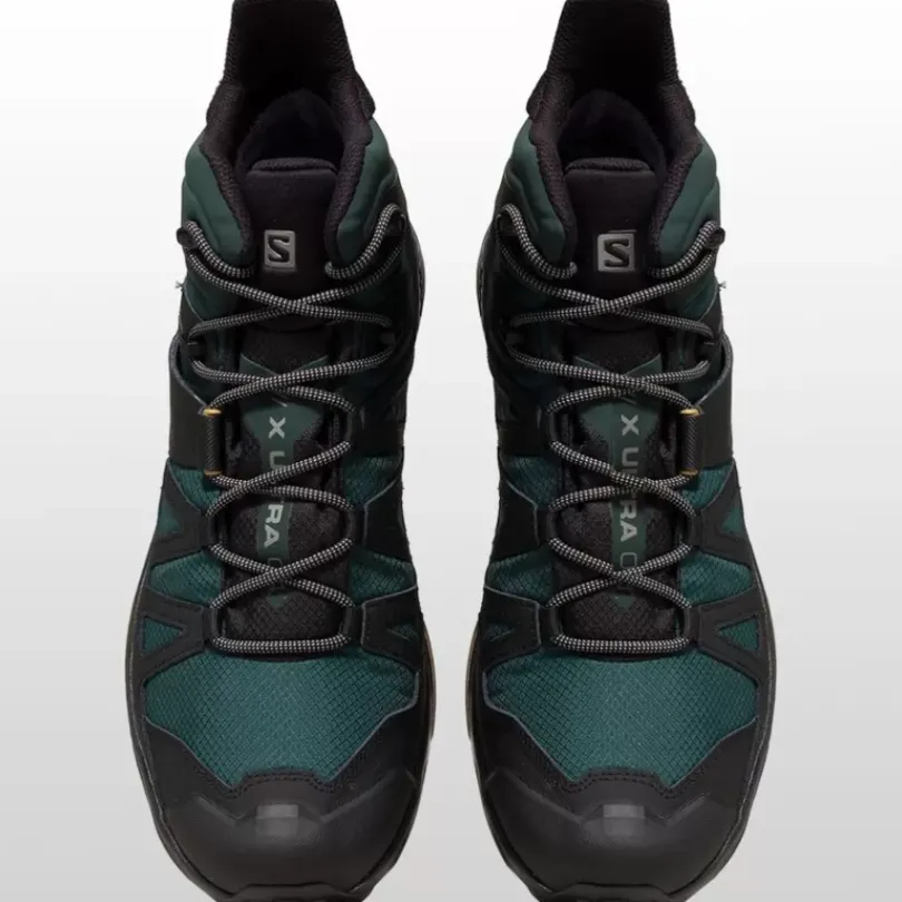 Footwear^Salomon Outlet – X Ultra 4 Mid Gtx Hiking Shoe – Men'S Green Gables/Black/Cumin