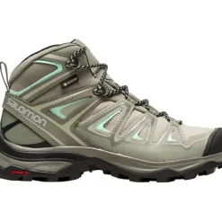 Footwear^Salomon Outlet – X Ultra 3 Mid Gtx Hiking Boot – Women'S Shadow/Castor Gray/Beach Glass|Crown Blue/Evening Blue/Sunny Lime