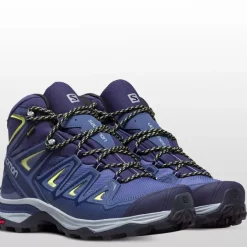 Footwear^Salomon Outlet – X Ultra 3 Mid Gtx Hiking Boot – Women'S Shadow/Castor Gray/Beach Glass|Crown Blue/Evening Blue/Sunny Lime