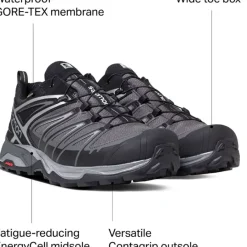 Footwear^Salomon Outlet – X Ultra 3 Gtx Wide Hiking Shoe – Men'S Black/Magnet/Quiet Shade