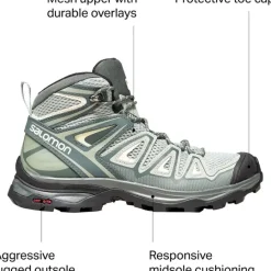 Footwear^Salomon Outlet – X Ultra Mid 3 Aero Hiking Boot – Women'S Shadow/Urban Chic/Bleached Sand