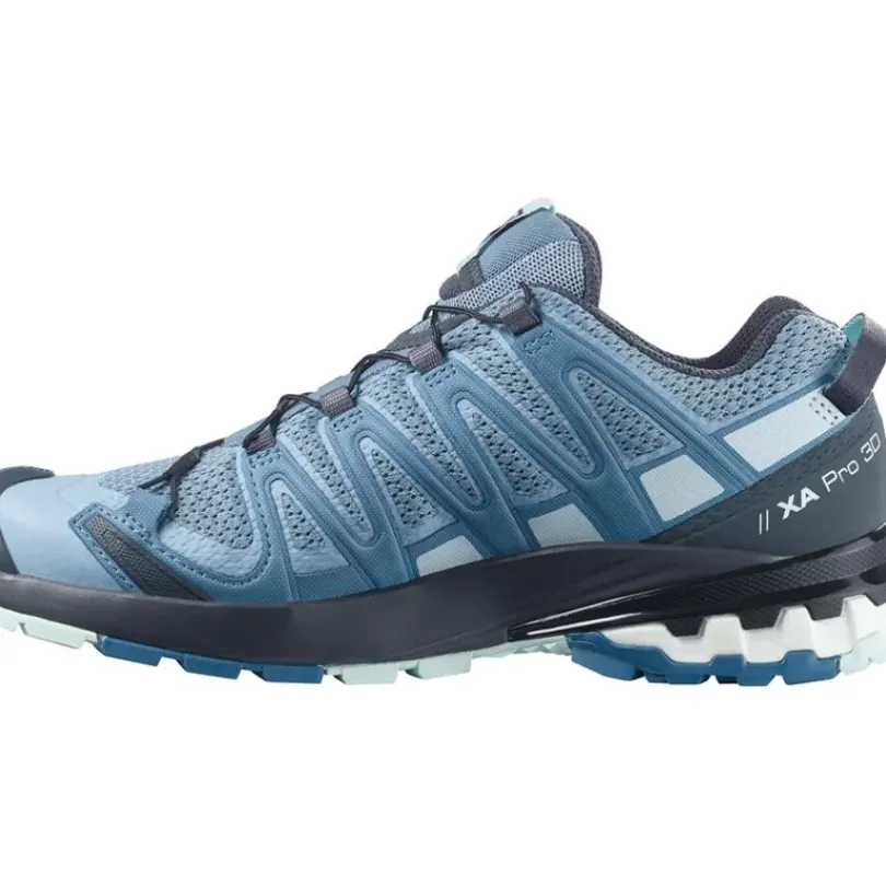 Footwear^Salomon Outlet – Xa Pro 3D V8 Shoe – Women'S Ashley Blue/Ebony/Opal Blue|Ebony/Yucca/Mecca Orange