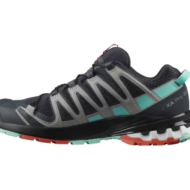 Footwear^Salomon Outlet – Xa Pro 3D V8 Shoe – Women'S Ashley Blue/Ebony/Opal Blue|Ebony/Yucca/Mecca Orange