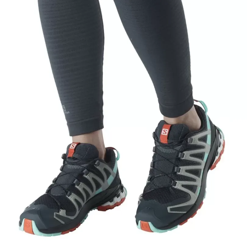 Footwear^Salomon Outlet – Xa Pro 3D V8 Shoe – Women'S Ashley Blue/Ebony/Opal Blue|Ebony/Yucca/Mecca Orange